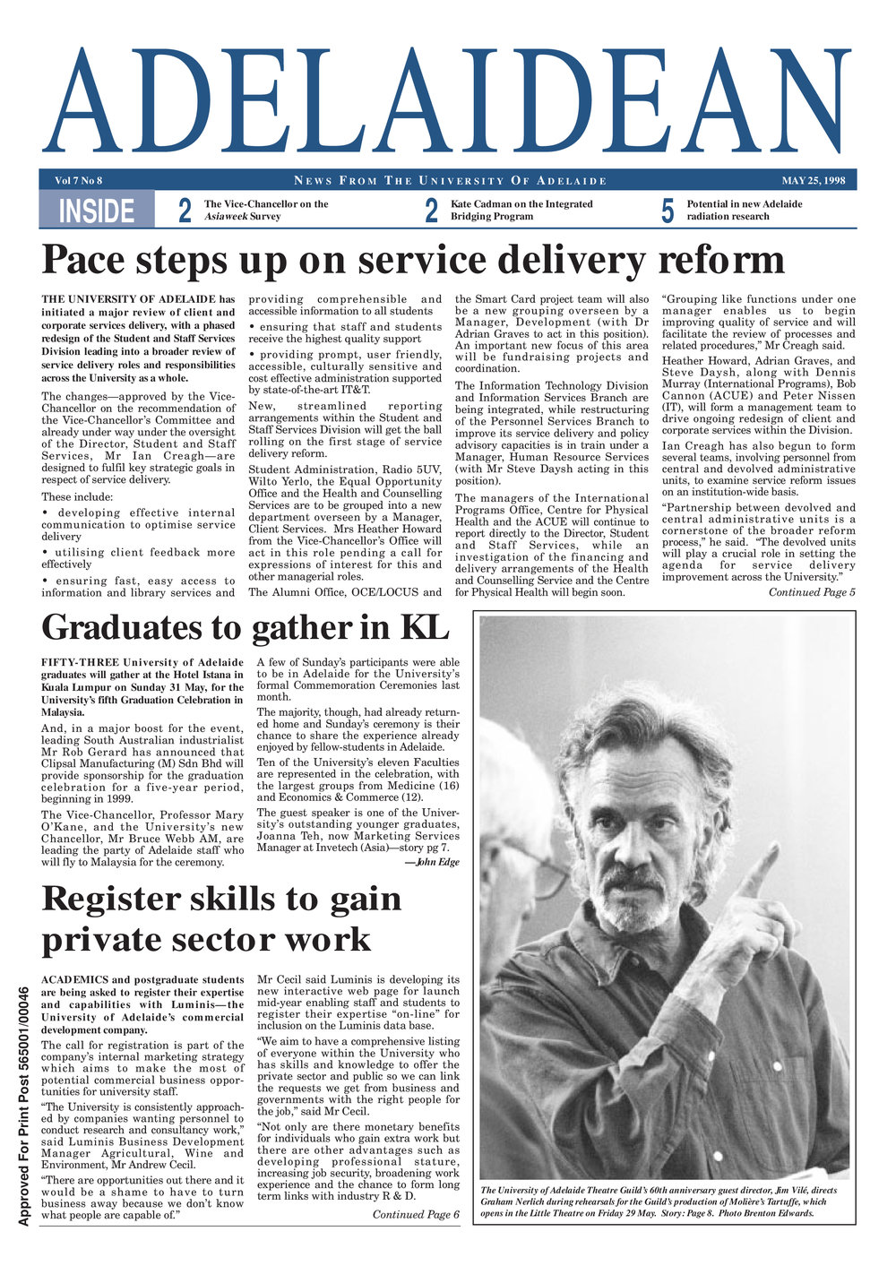 Adelaidean - Volume 7 Number 8 - 25 May 1998