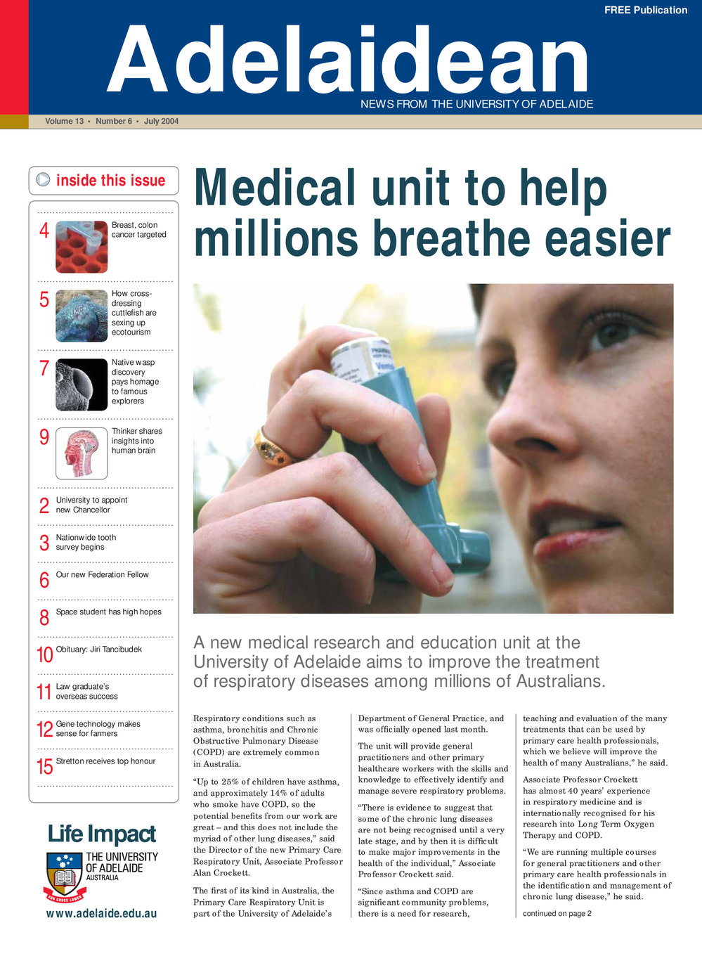 Adelaidean - Volume 13 Number 6 - July 2004