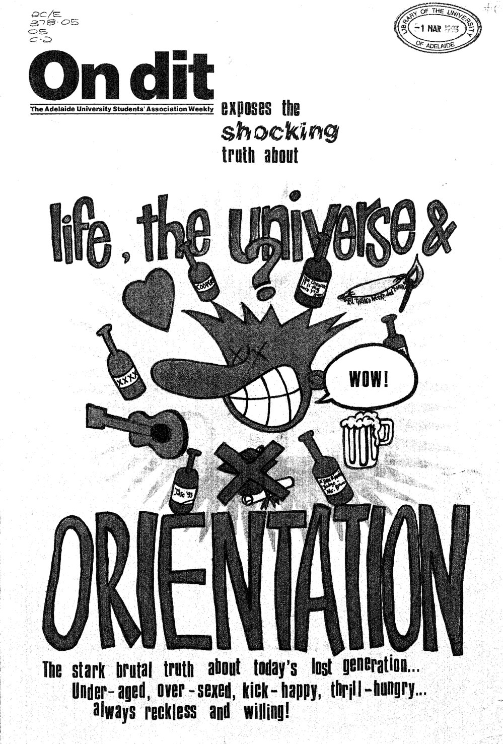 On Dit. Volume 61, Issue 1