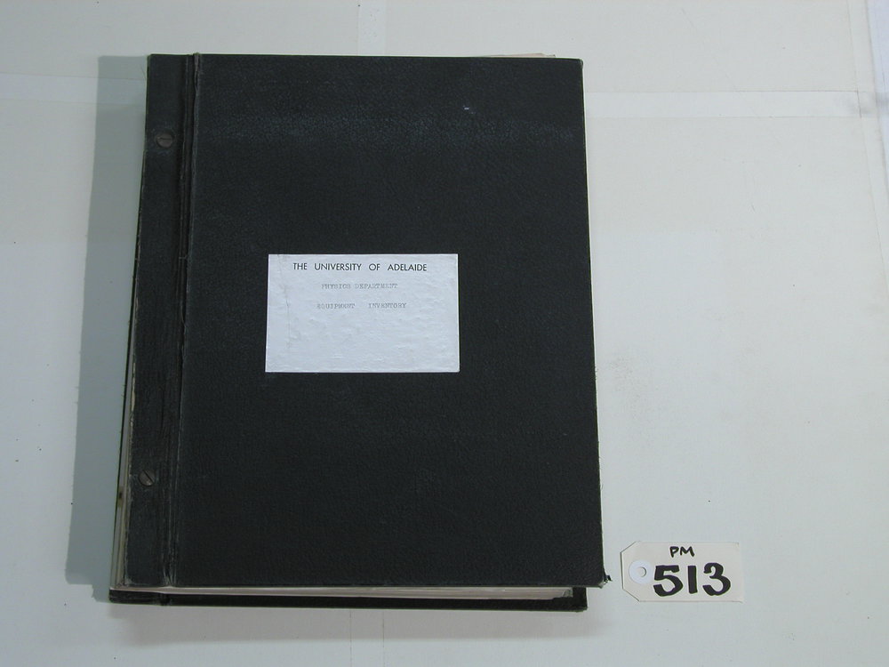 Equipment Inventory - Physics Department