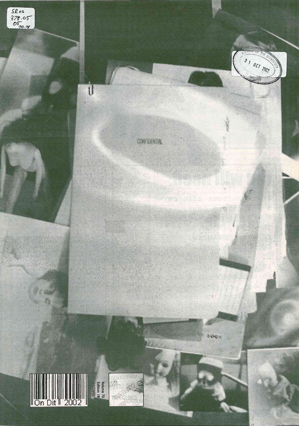 On Dit. Volume 70, Issue 18