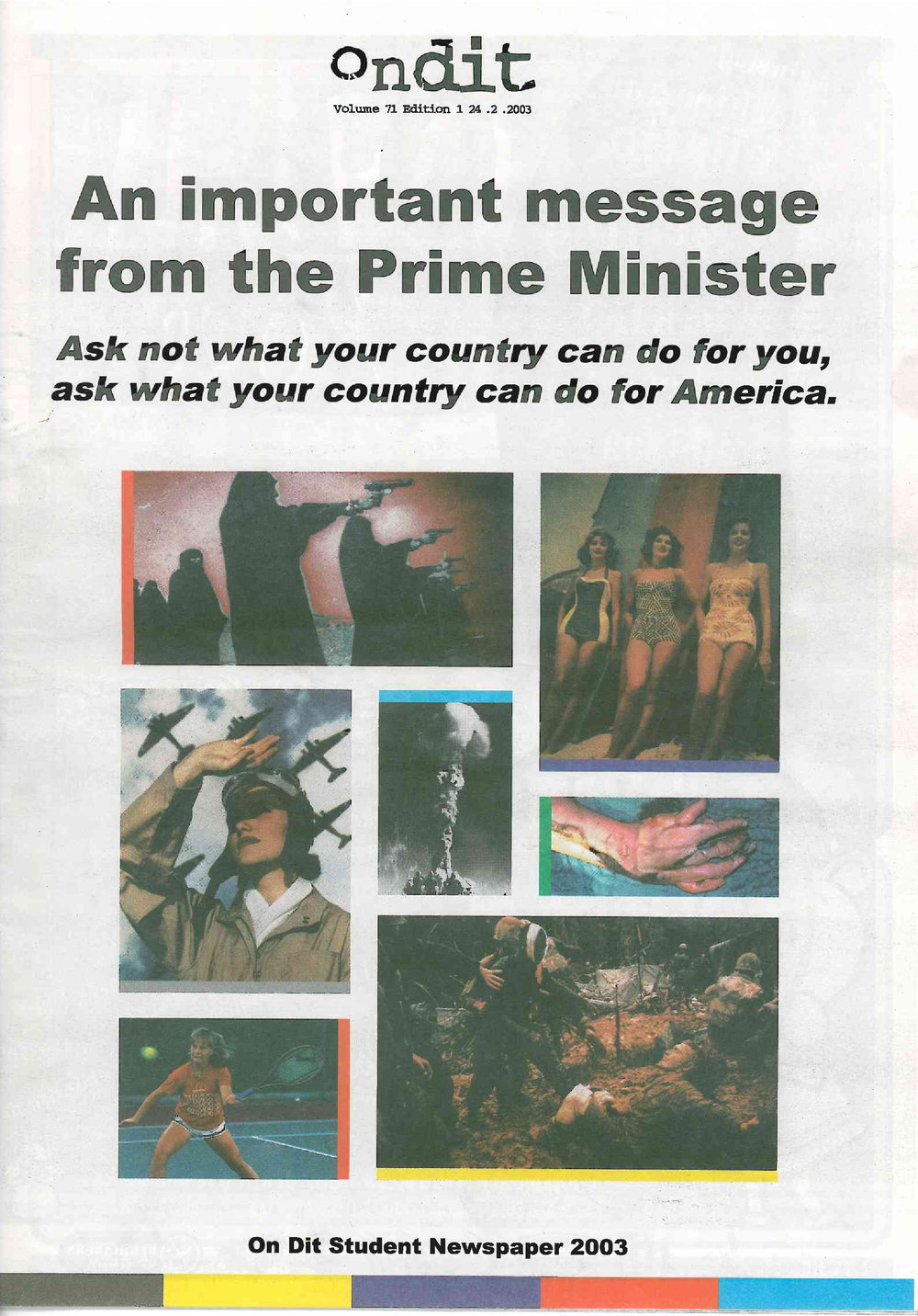 On Dit. Volume 71, Issue 1