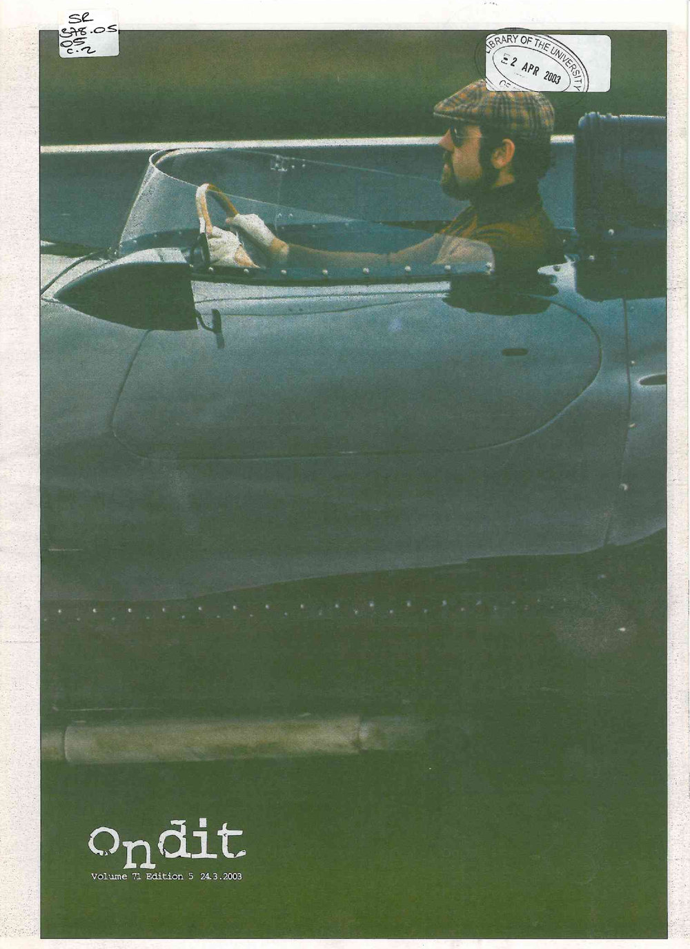 On Dit. Volume 71, Issue 5