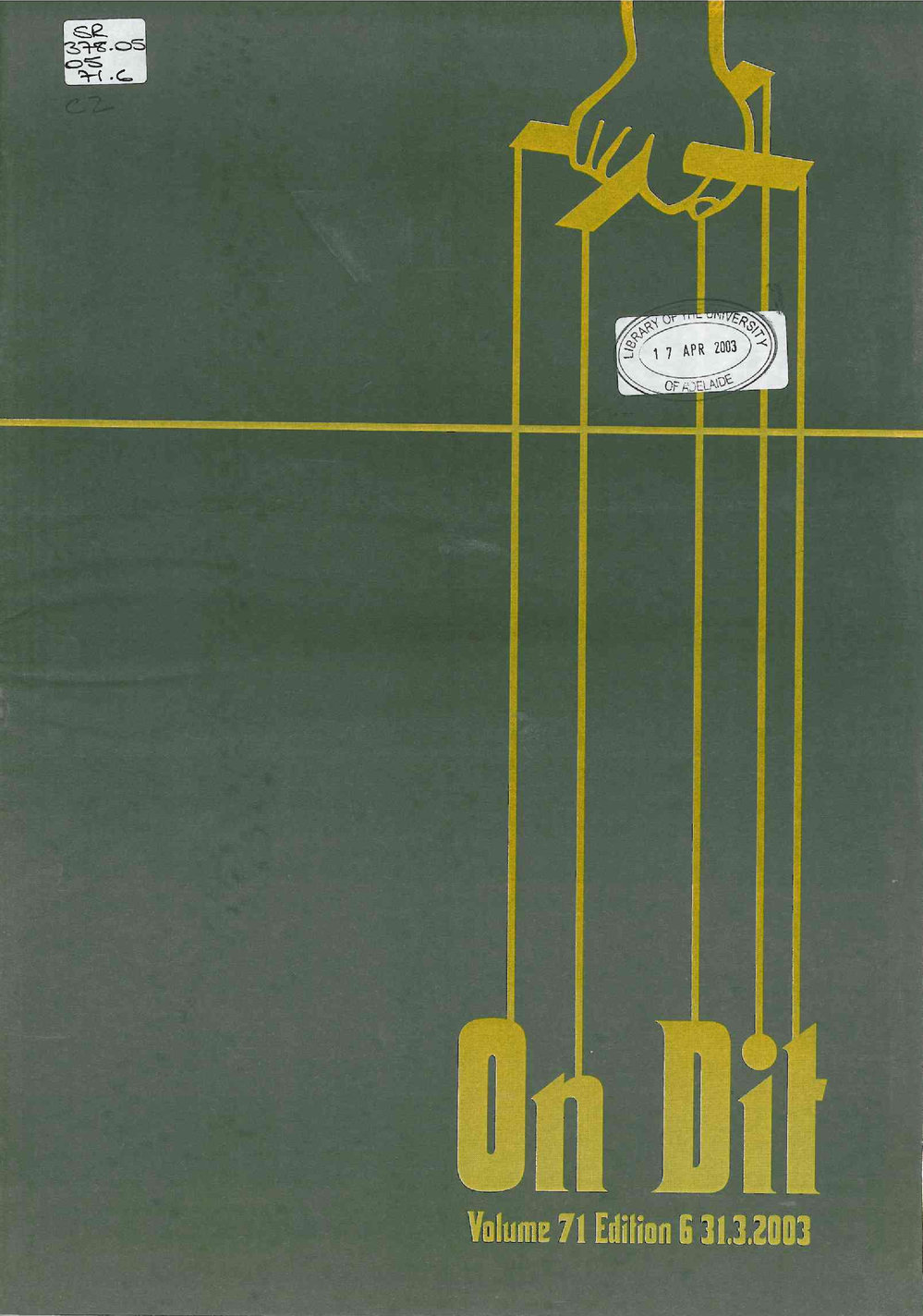 On Dit. Volume 71, Issue 6