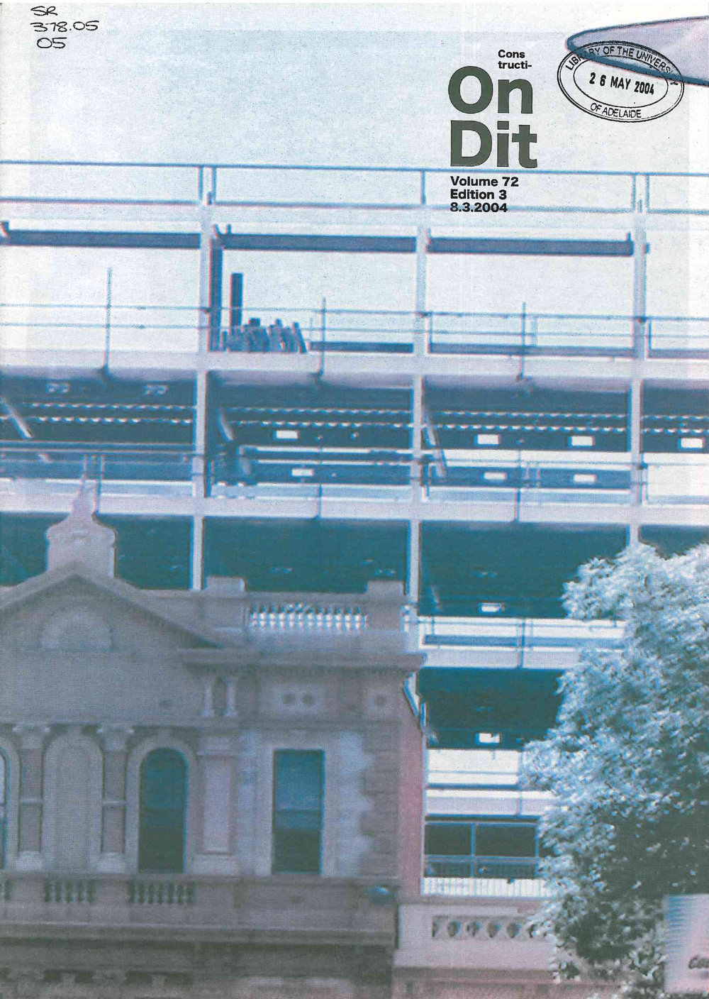 On Dit. Volume 72, Issue 3