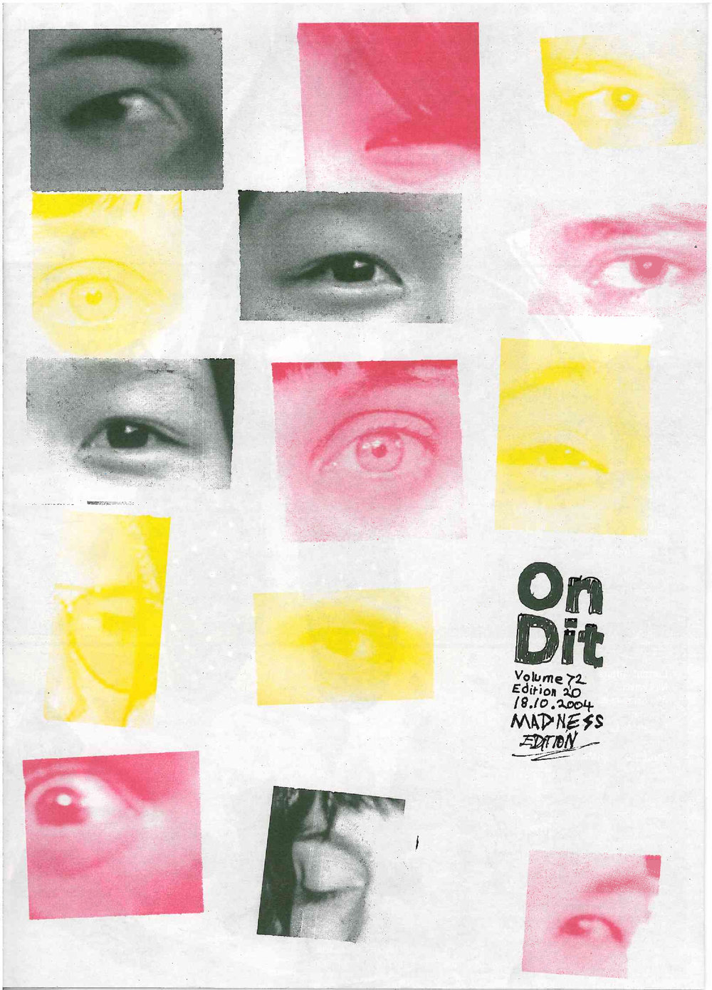 On Dit. Volume 72, Issue 20