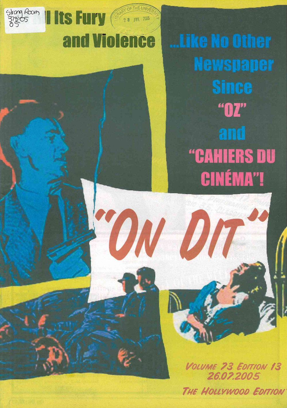 On Dit. Volume 73, Issue 13