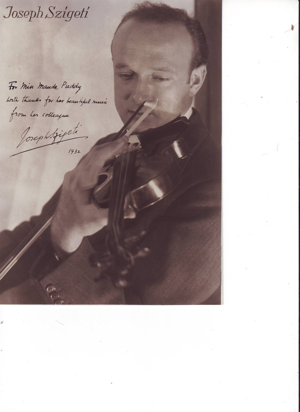 Joseph Szigeti, 1932