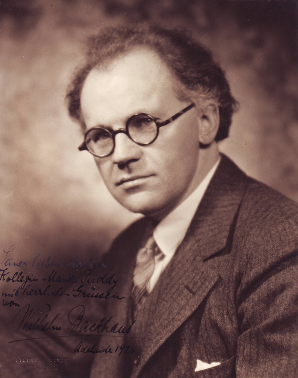 Wilhem Backhaus, 1926