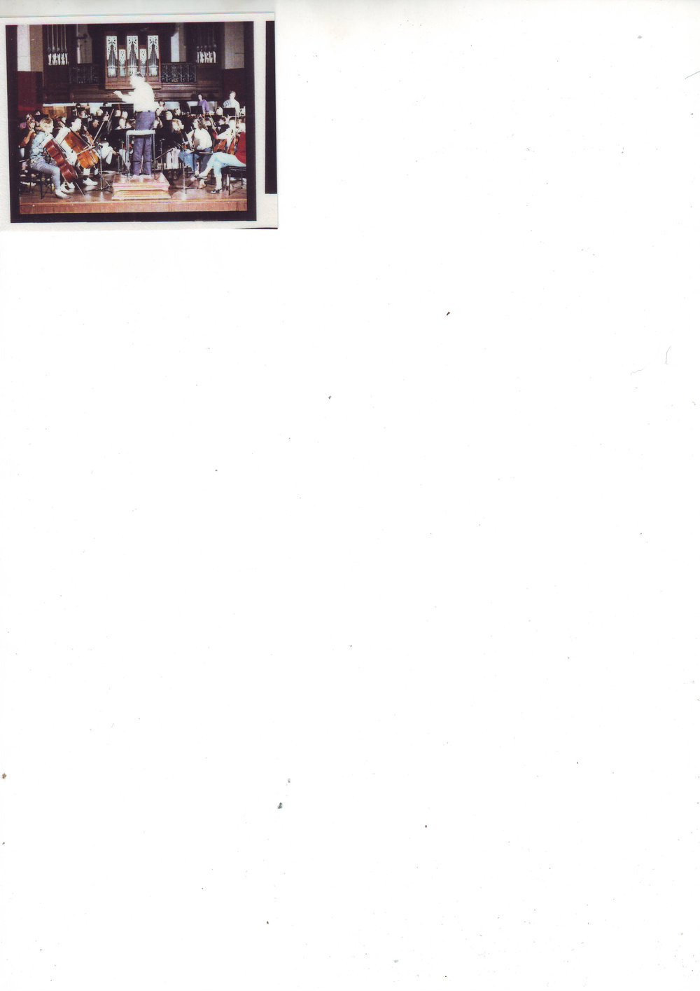 Orchestra Performance, Elder Hall, 1989