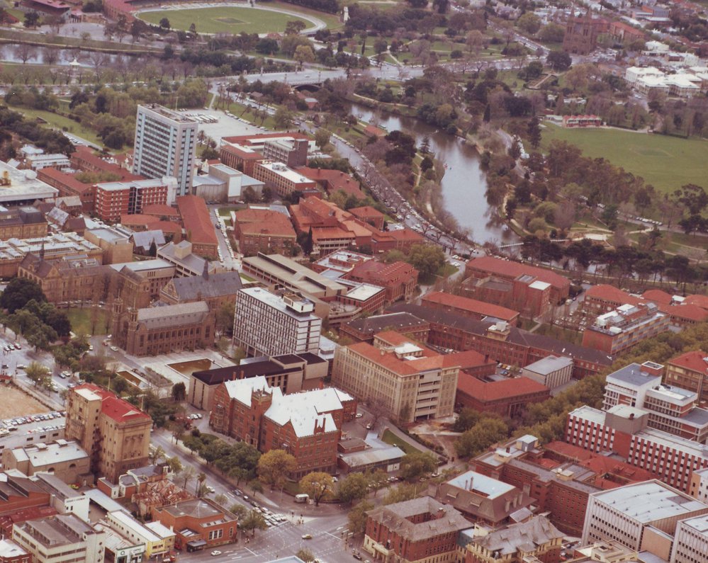 University Grounds, Aerial View, c1972