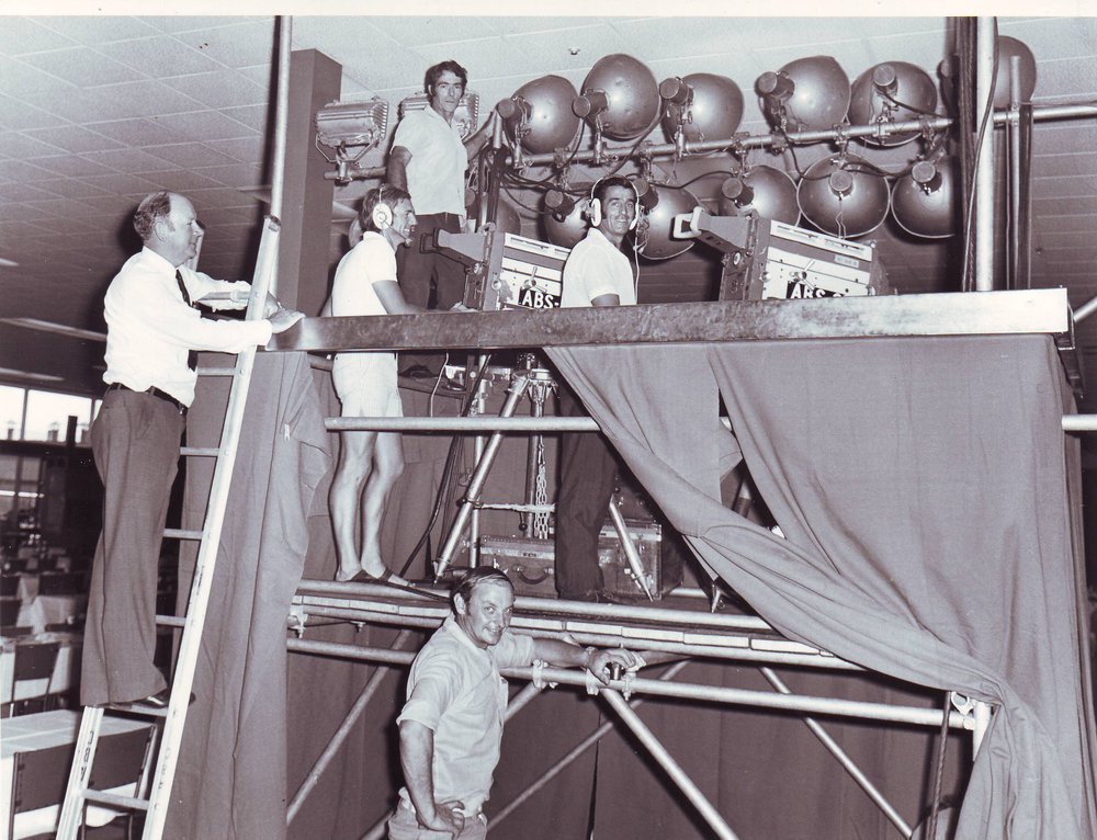 Television Setup - Official Dinner for Prince Philip, 1974