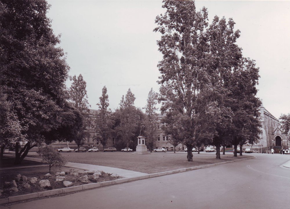 Front Lawns, North Terrace Campus, 1970