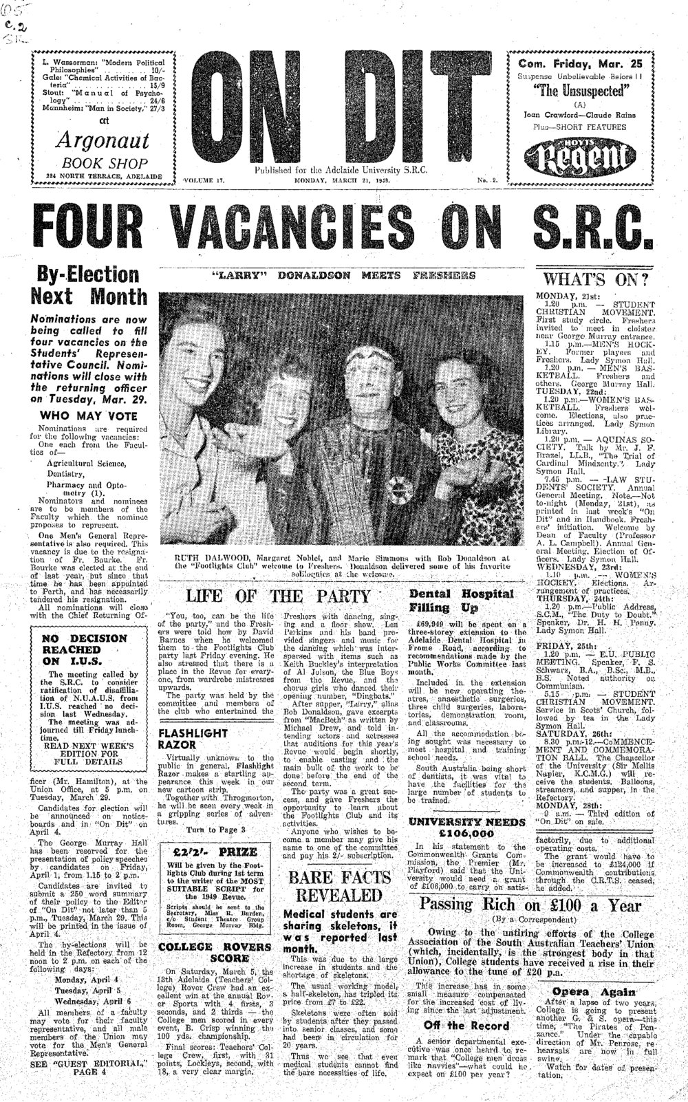 On Dit. Volume 17, Issue 2