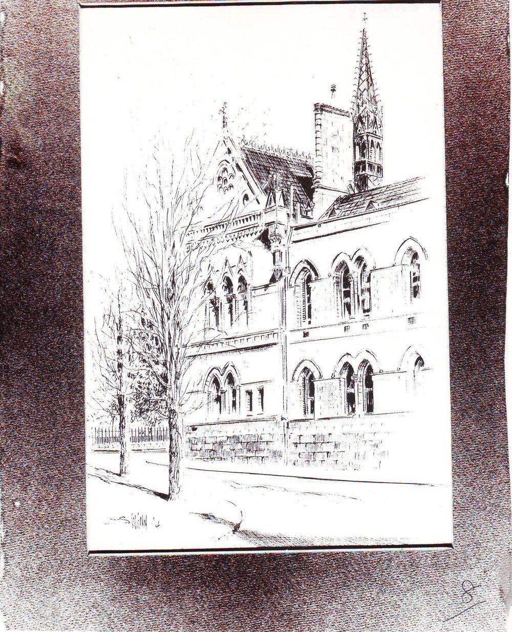 Mitchell Building, Sketch, c1970