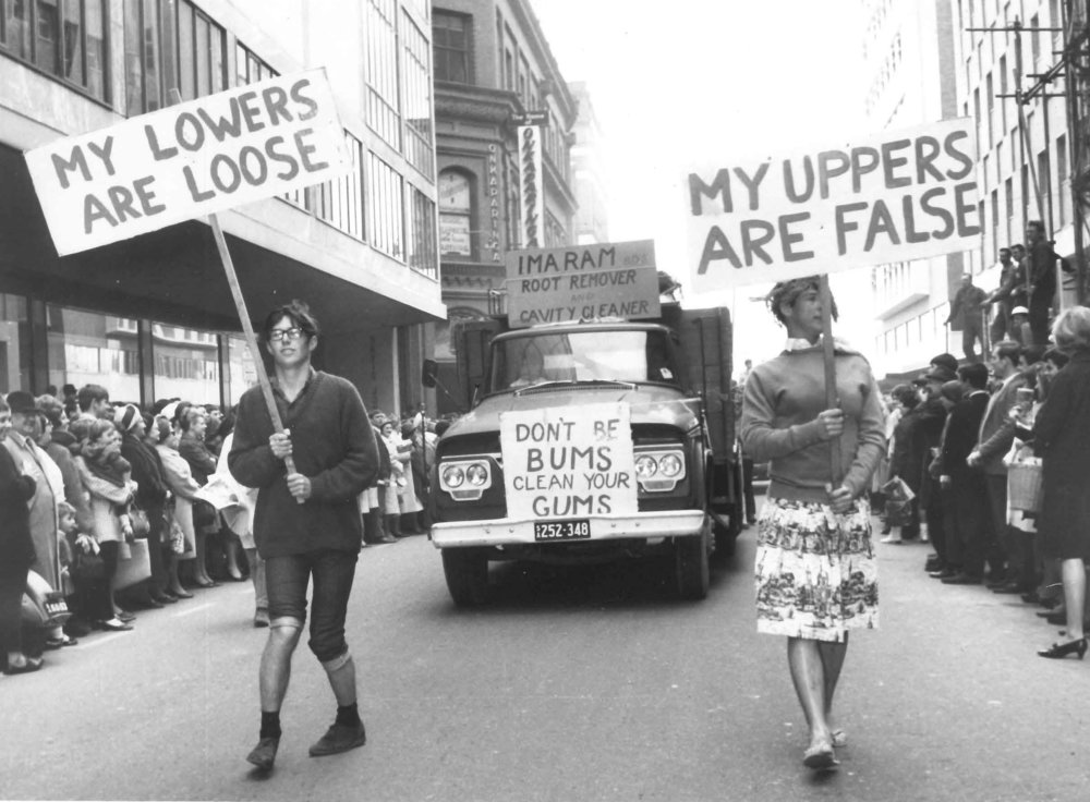 Dental Students in PROSH Parade, 1967
