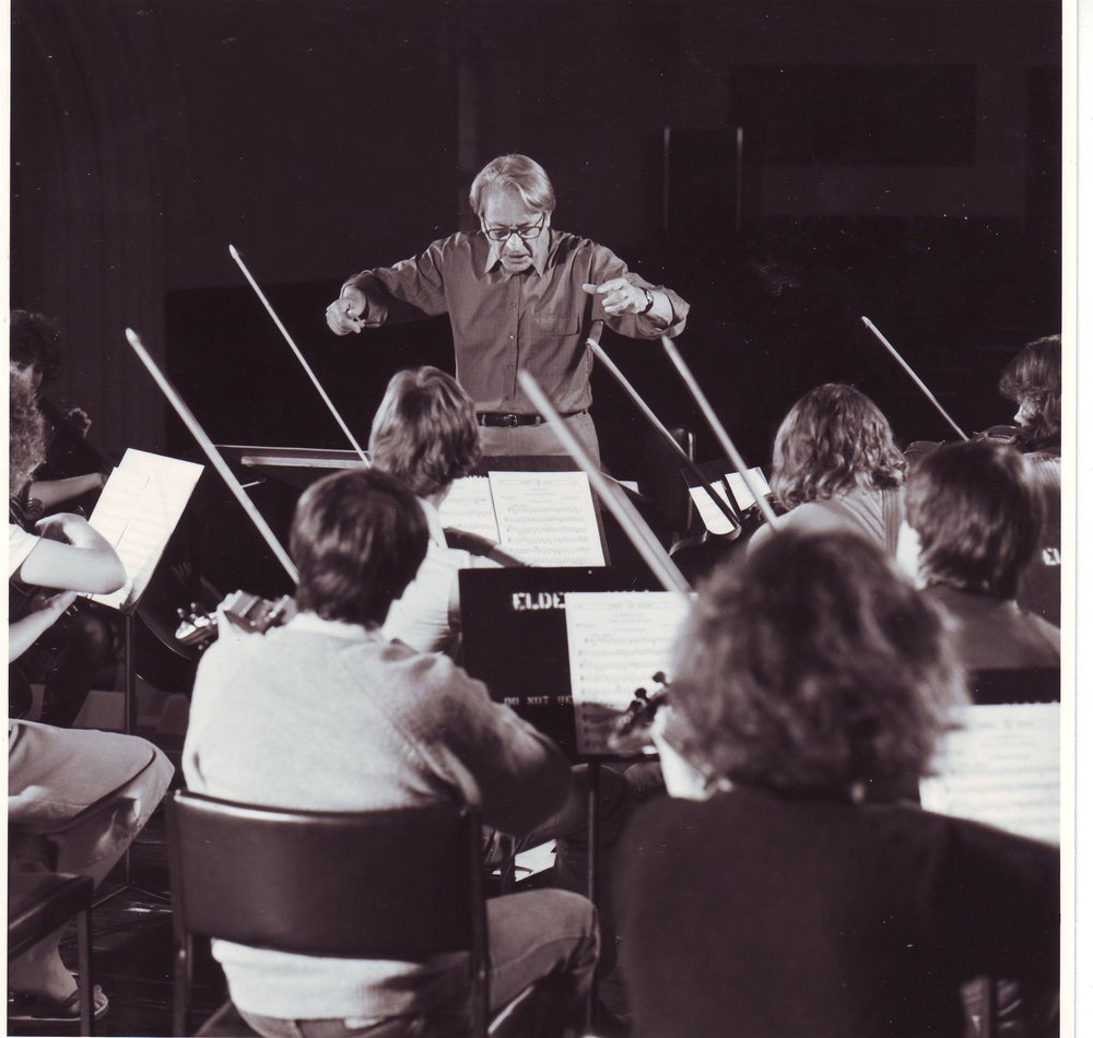 Jiri Tancibudek Conducting an Orchestra, 1974