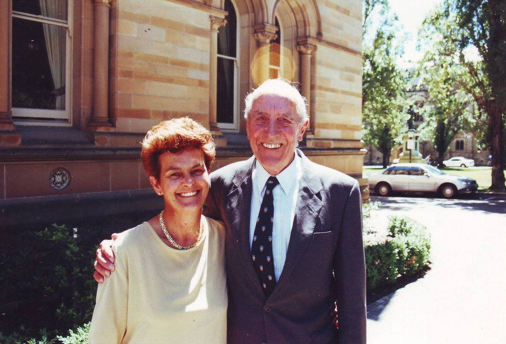 Mr and Mrs William Faulding Scammell, 1997