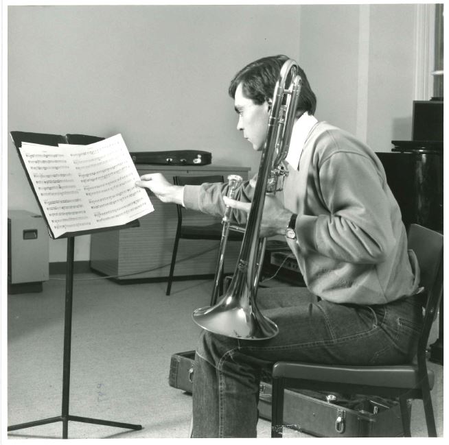 Music Department Trombonist, c1980