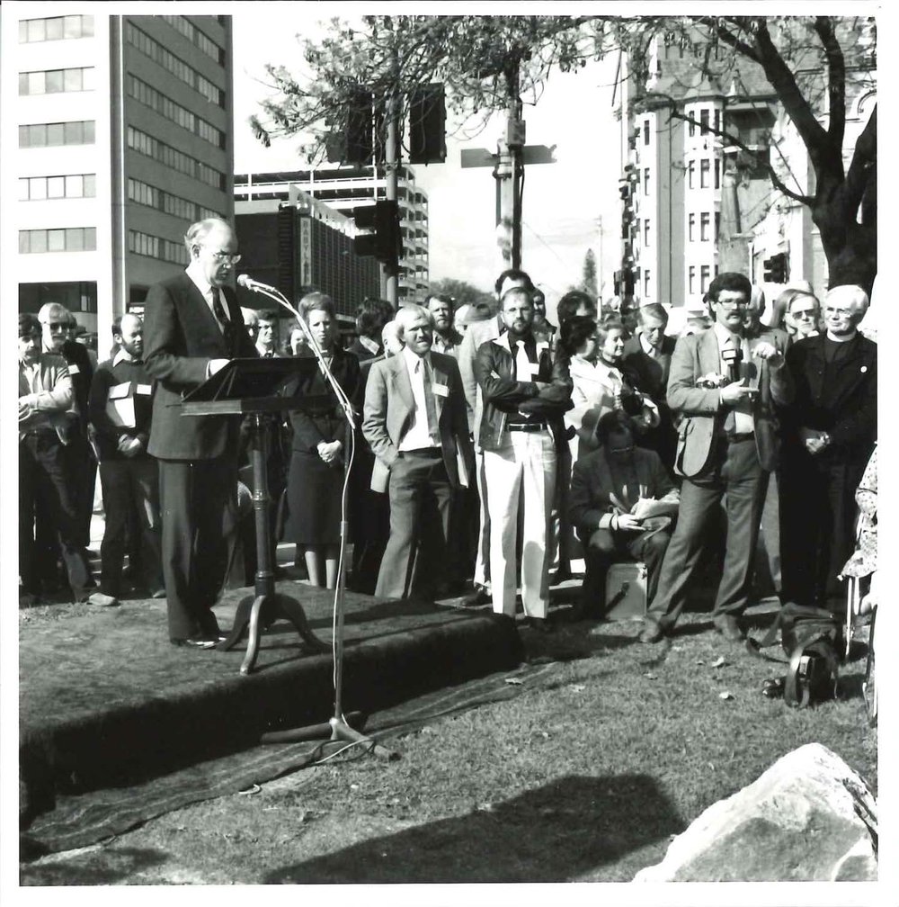 Unveiling of Douglas Mawson's Bust, 1982