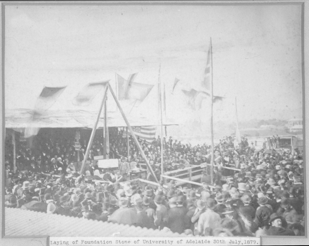 Laying Foundation Stone of the University of Adelaide, 1879