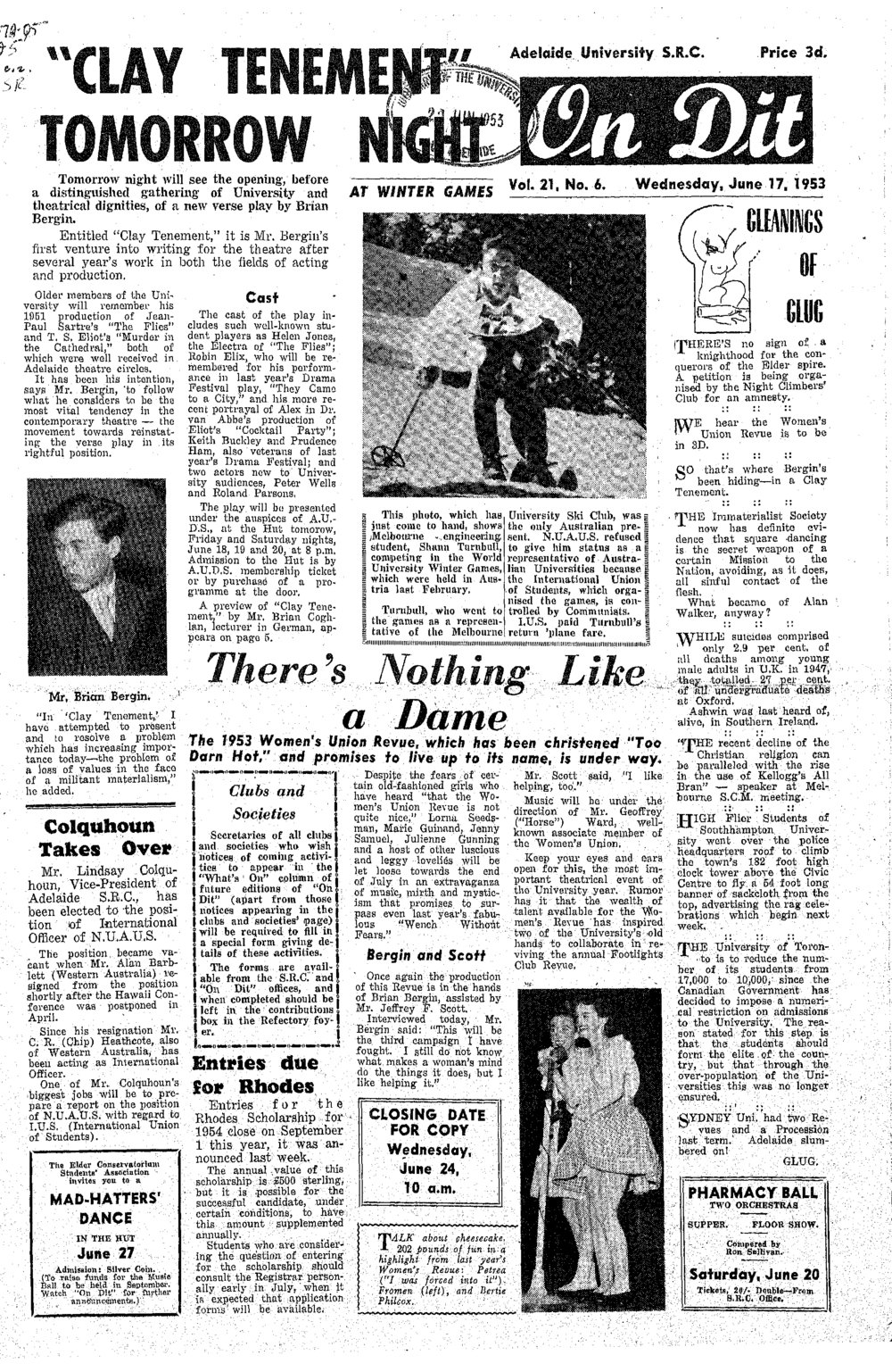 On Dit. Volume 21, Issue 6