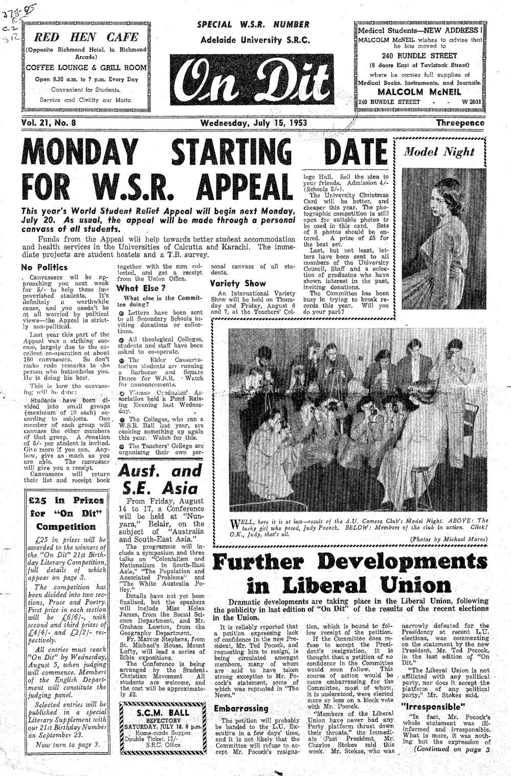 On Dit. Volume 21, Issue 8