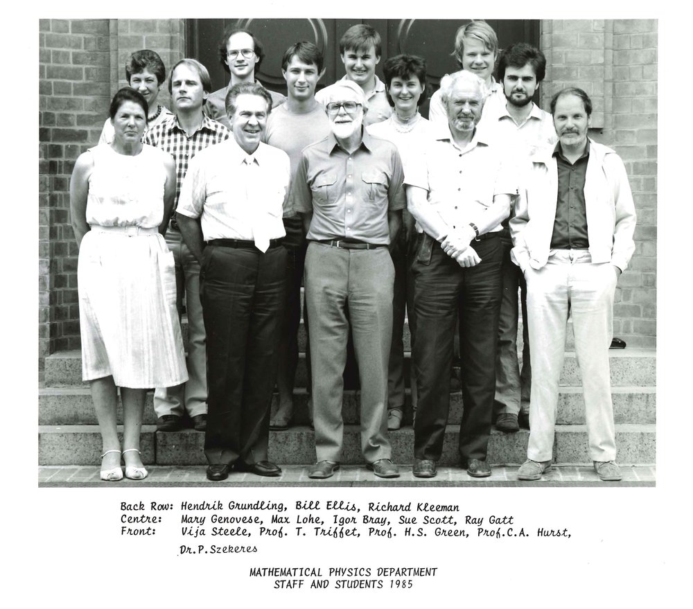 Mathematical Physics Department Staff and Students, 1985