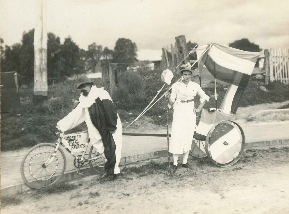 Men in Fancy Dress, Roseworthy Agricultural College, c1920