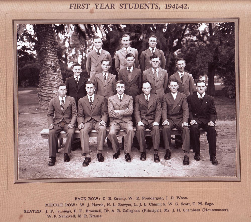 First Year Students, Roseworthy Agricultural College, 1941-42