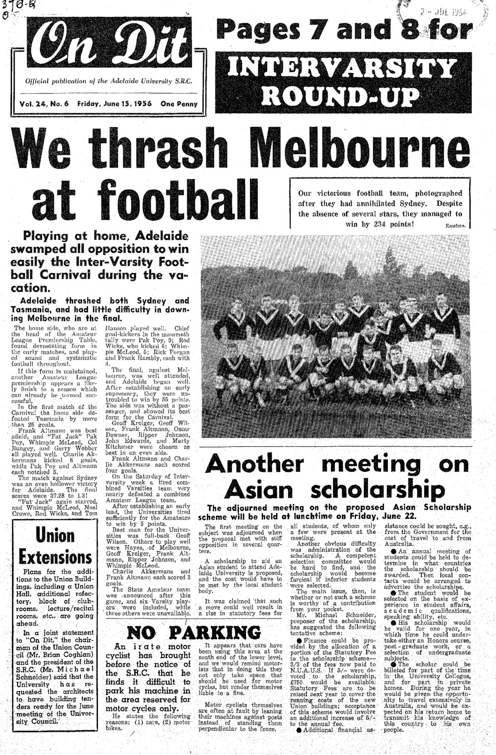 On Dit. Volume 24, Issue 6