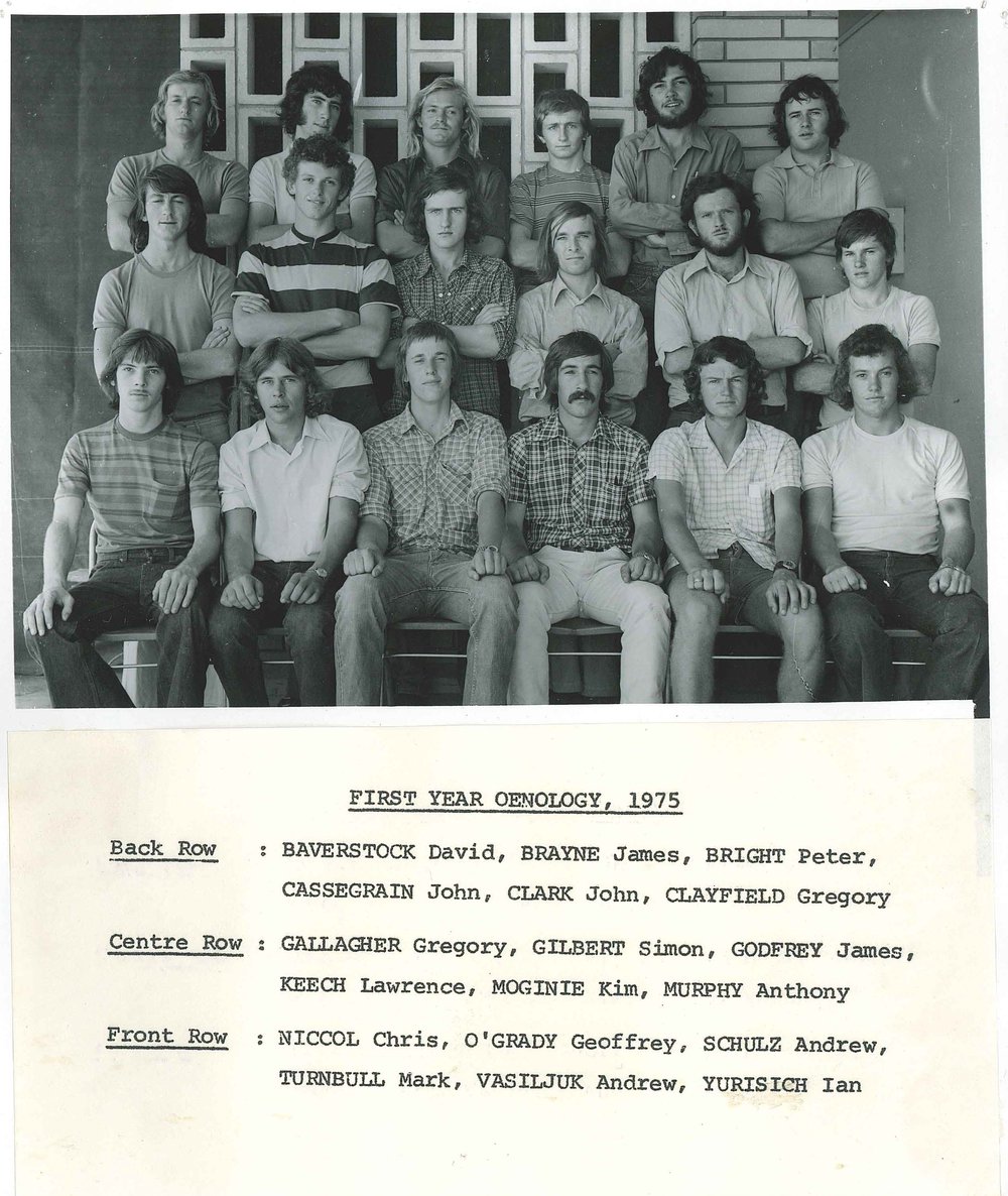 First Year Oenology Students, Roseworthy Agricultural College, 1975