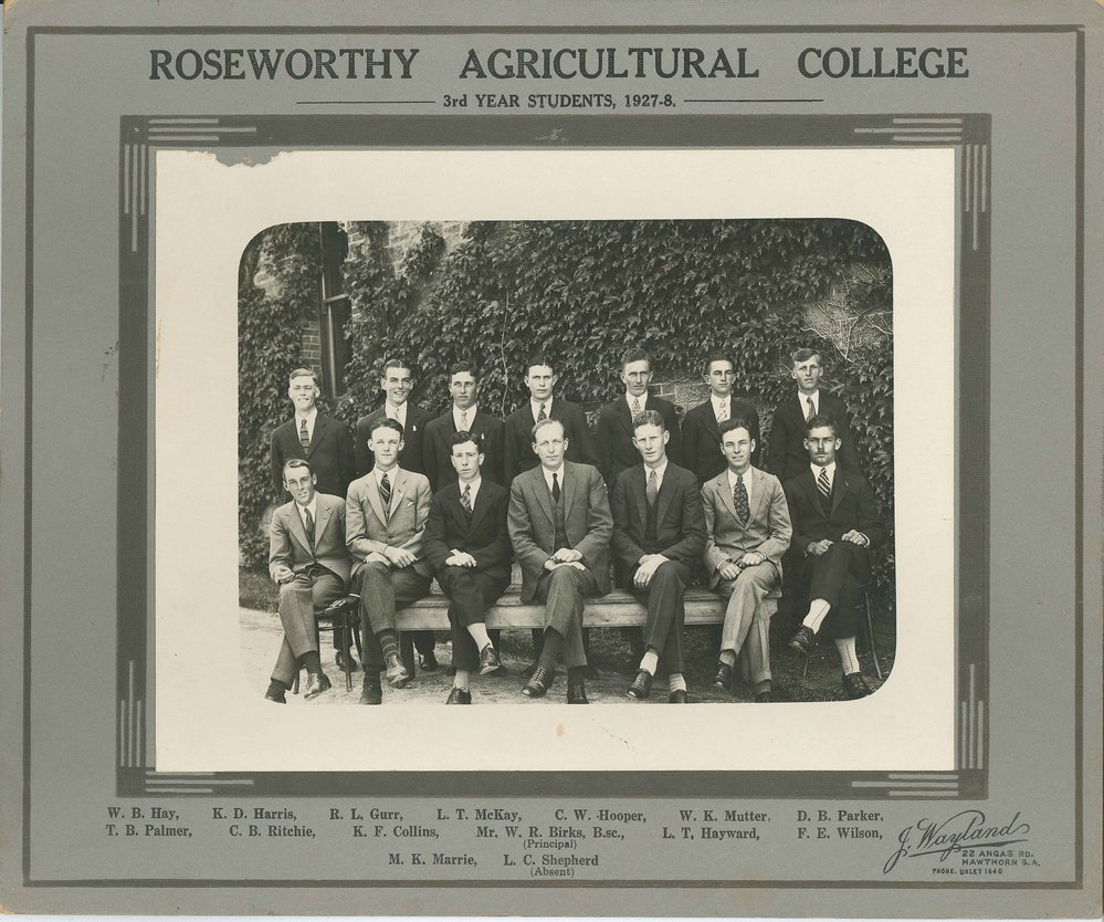 Third Year Students, Roseworthy Agricultural College, 1927-28