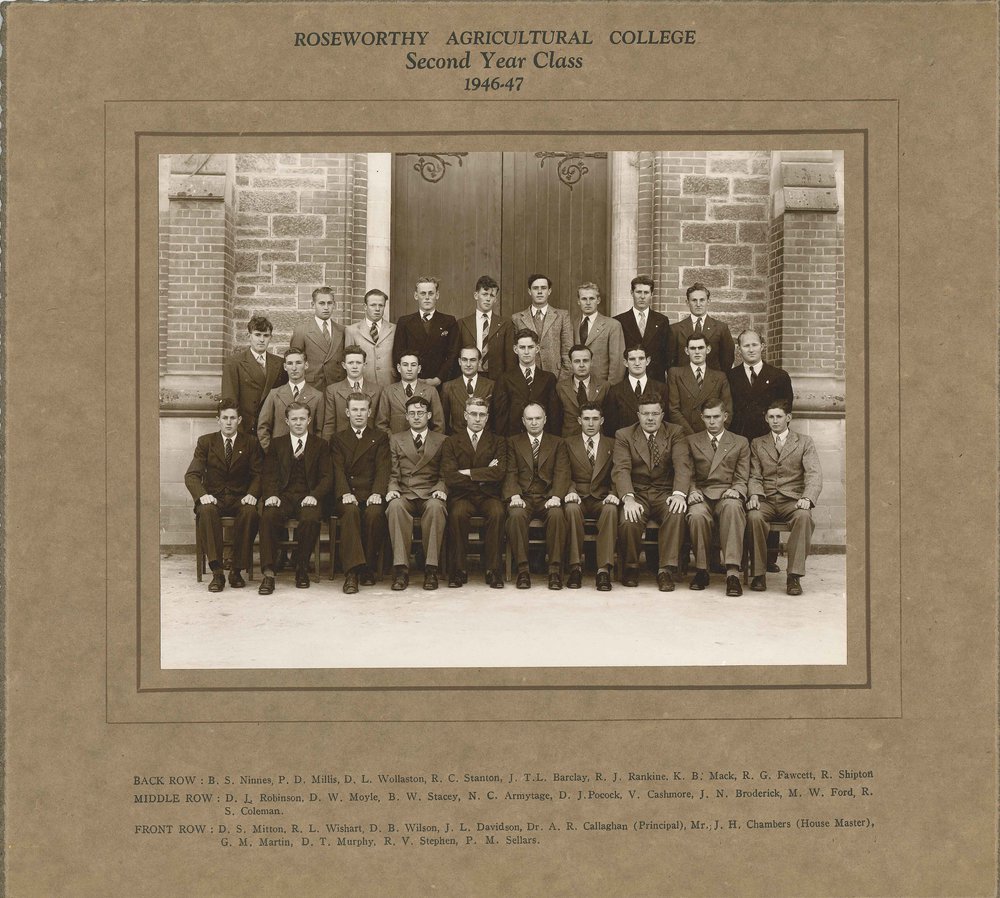 Second Year Class, Roseworthy Agricultural College, 1946