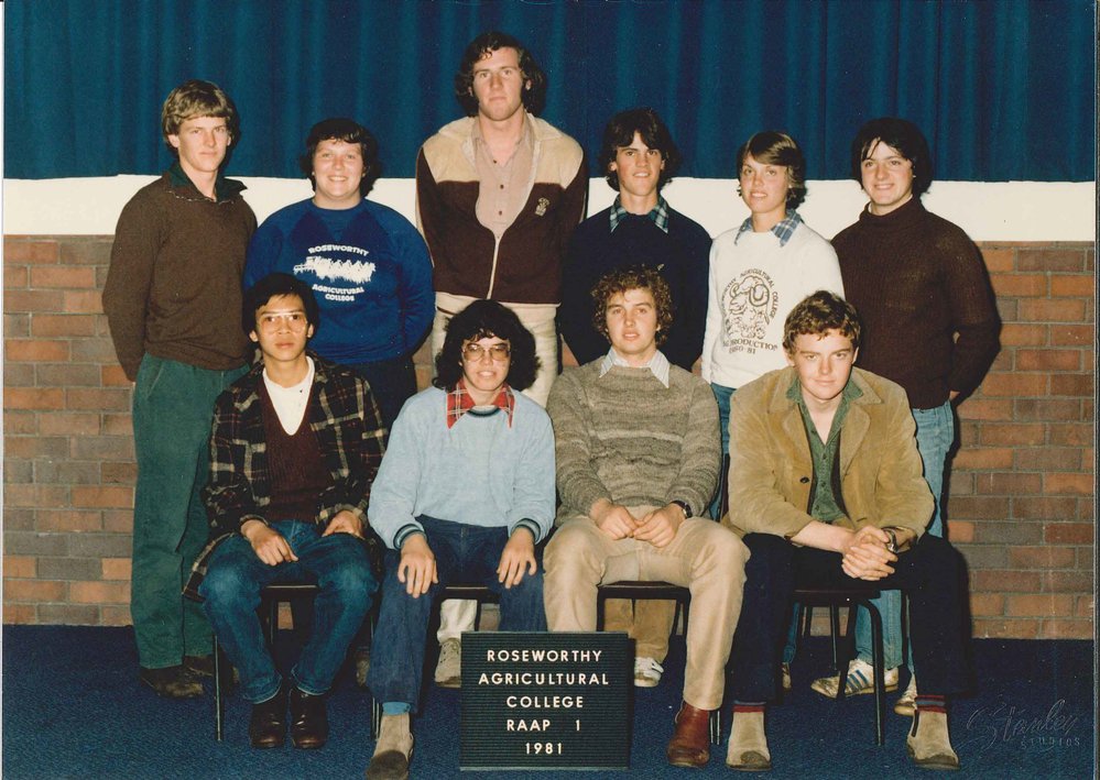 Associate Diploma in Agriculture - Agricultural Production 1 (RAAP 1) Students, Roseworthy Agricultural College, 1981