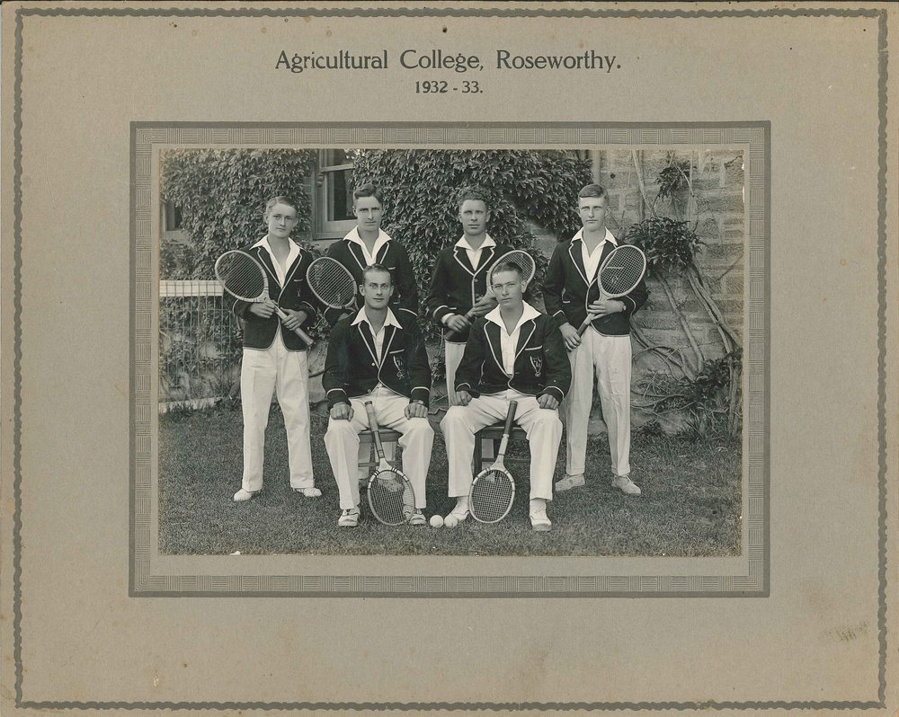 Tennis Team, Roseworthy Agricultural College, 1932-33