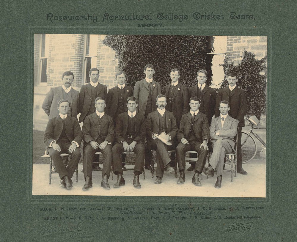 Cricket Team, Roseworthy Agricultural College, 1906-07