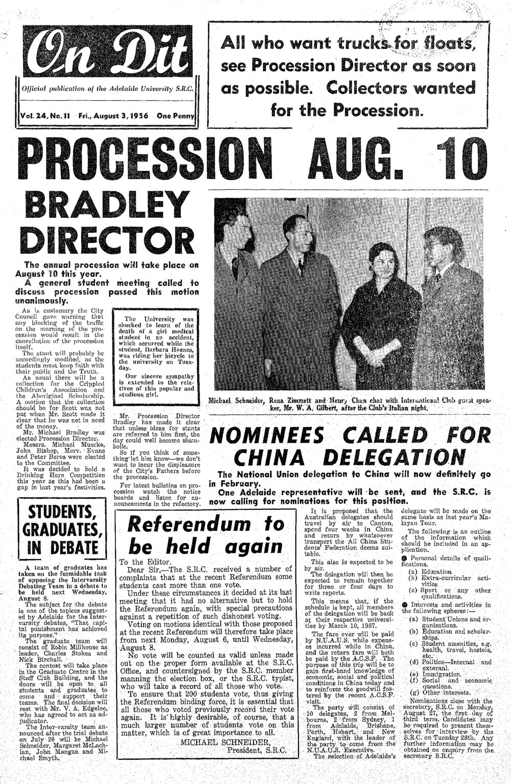 On Dit. Volume 24, Issue 11