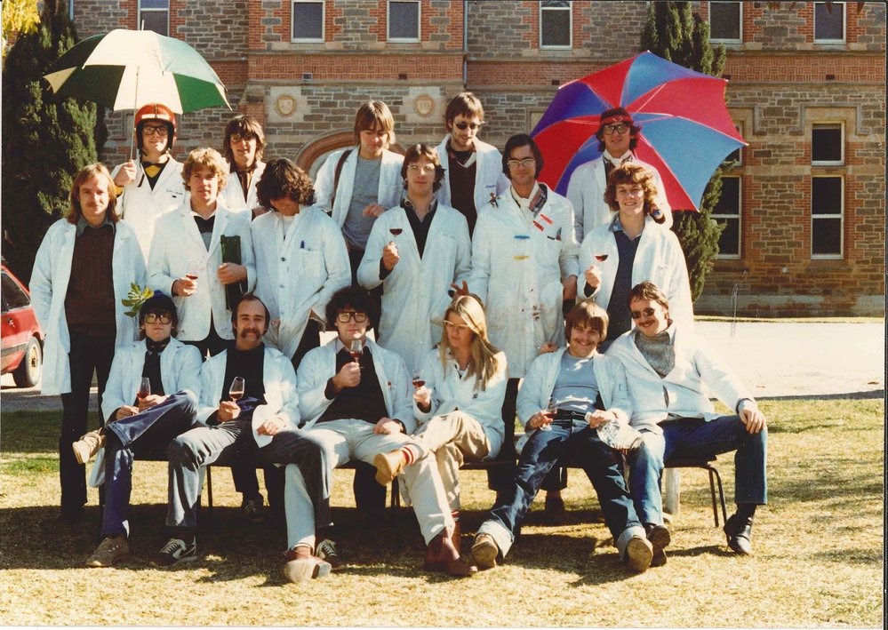 Bachelor of Applied Science in Oenology (RBOE) Students, Roseworthy Agricultural College, c1983