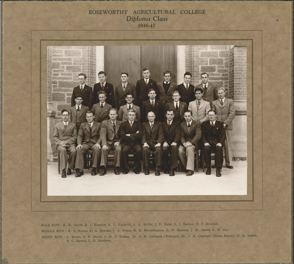 Diploma Class, Roseworthy Agricultural College, 1946-47