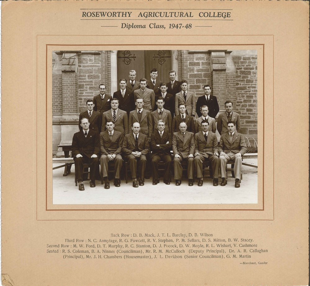 Diploma Class, Roseworthy Agricultural College, 1947-48