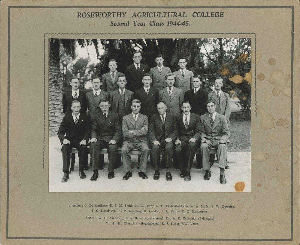  Second Year Class, Roseworthy Agricultural College, 1944-45