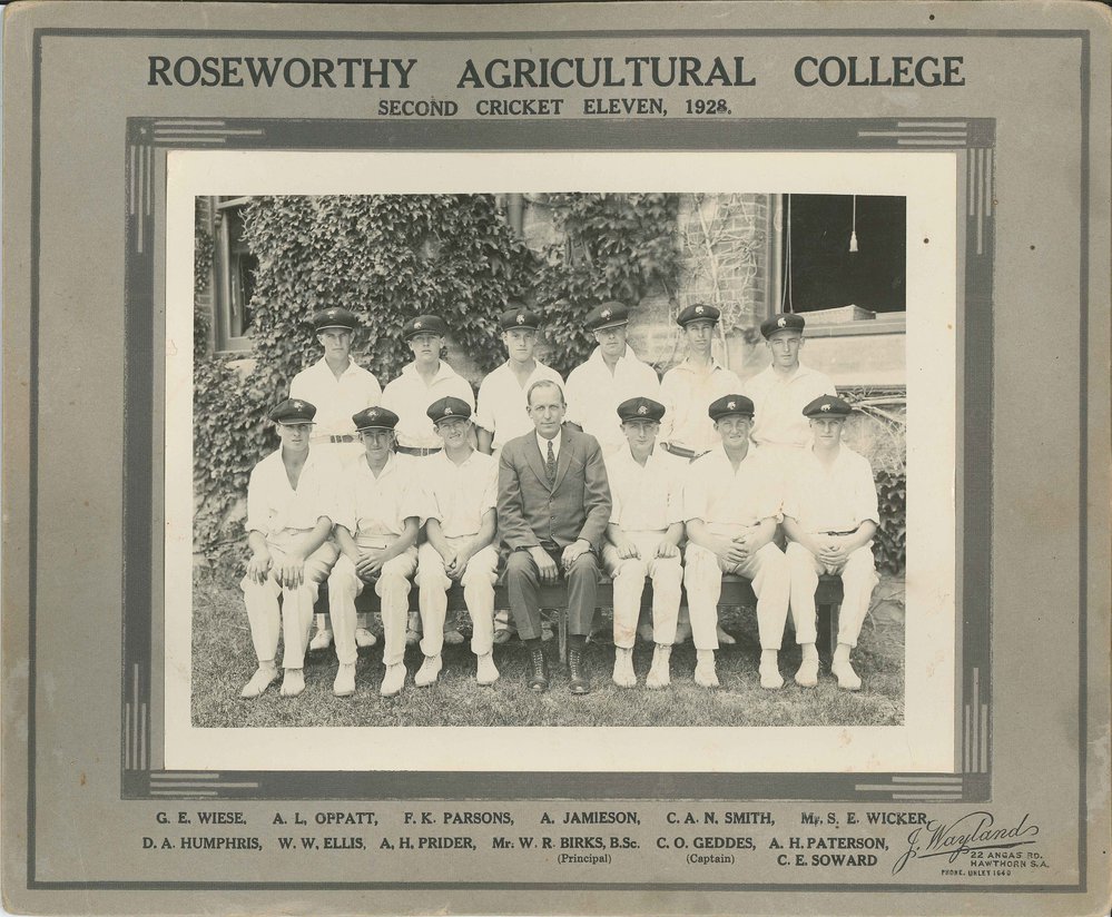 Second Cricket Eleven Team, Roseworthy Agricultural College, 1928