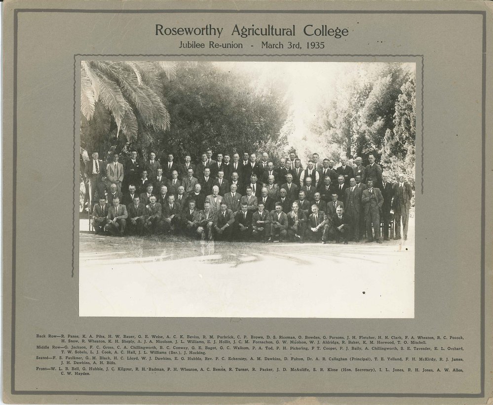 Jubilee Reunion, Roseworthy Agricultural College, 1935