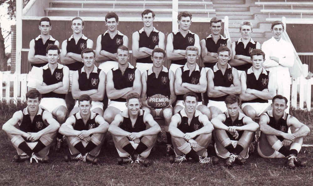 Football Team, Roseworthy Agricultural College, 1959 - Premiers