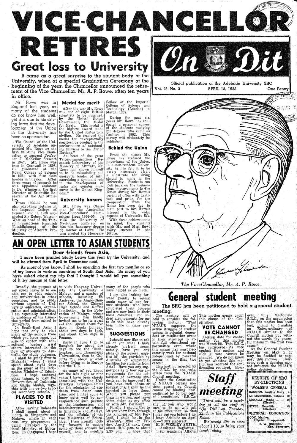 On Dit. Volume 26, Issue 3