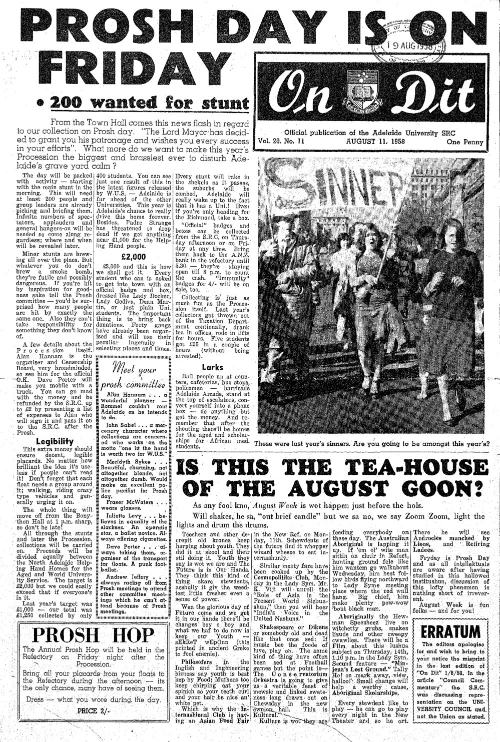 On Dit. Volume 26, Issue 11