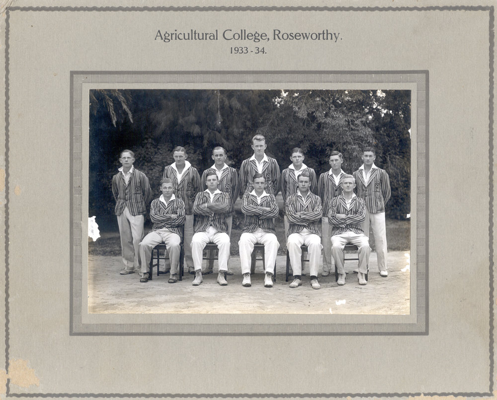 Cricket Team, Roseworthy Agricultural College, 1933-34