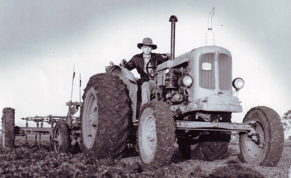 Nuffield Tractor and Scarifier, 1962