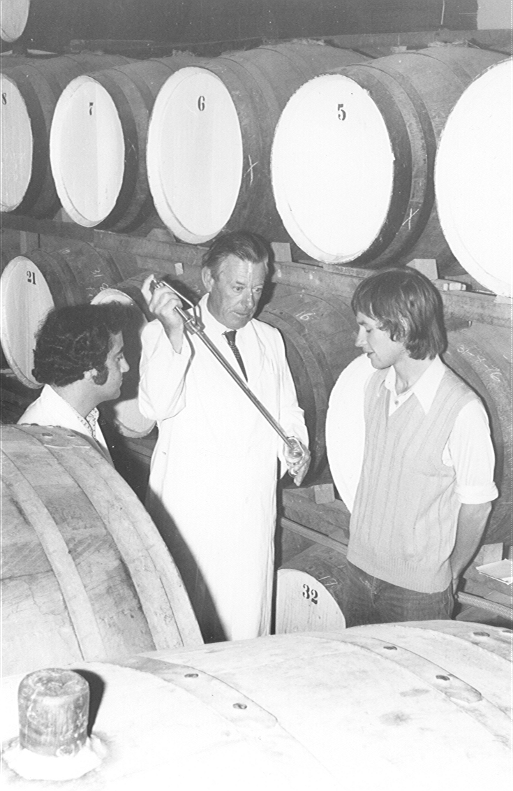 Oenologist Bob Baker With Students, c1970